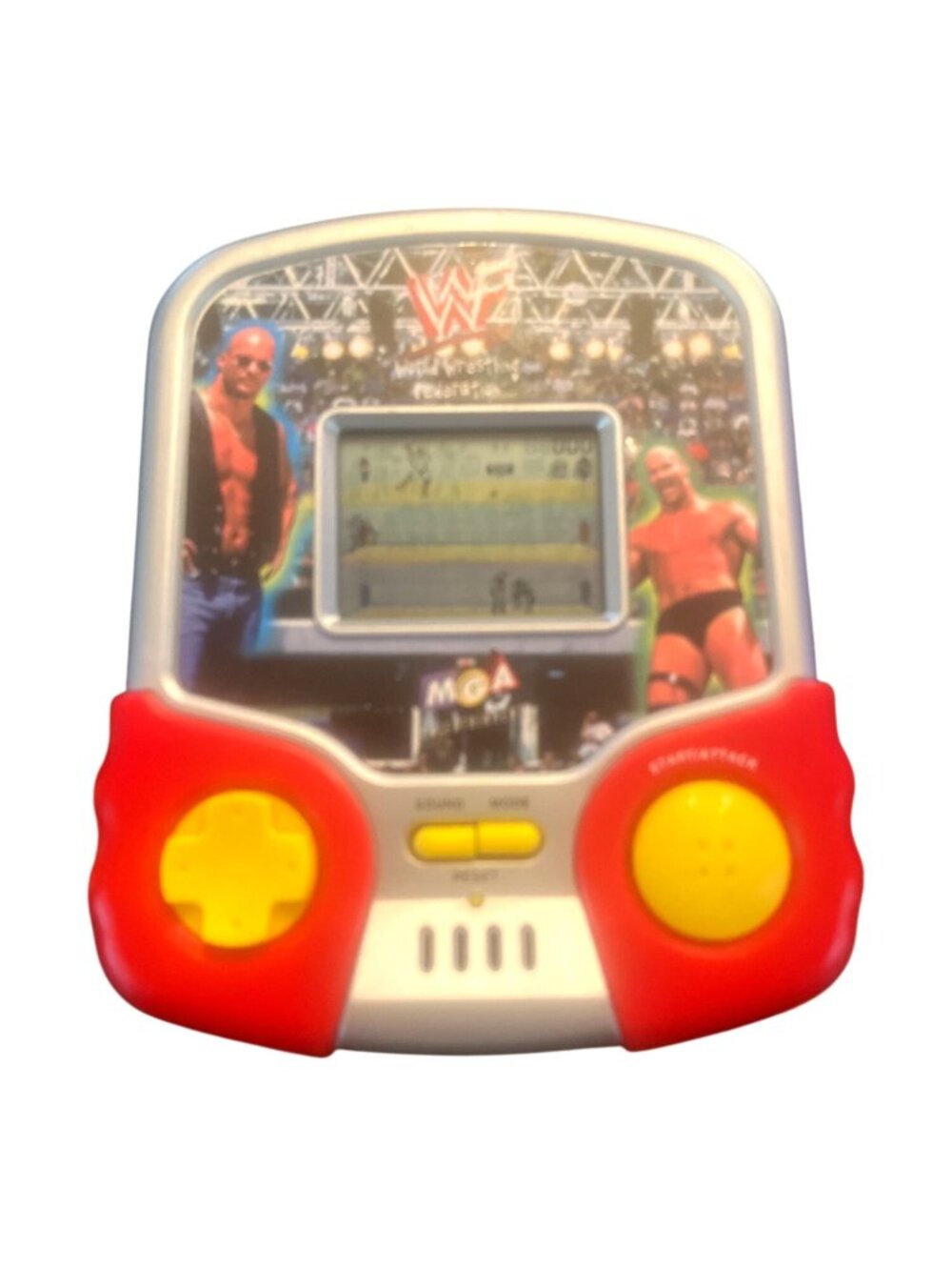 WWF '97 MGA Electronic Handheld Wrestling Game LCD Wrestlers Graphics
